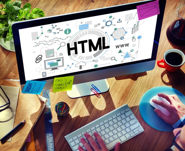 HTML code Concept — Stock Photo, Image