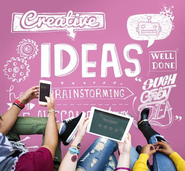 Studenti universitari e idee creative — Foto Stock