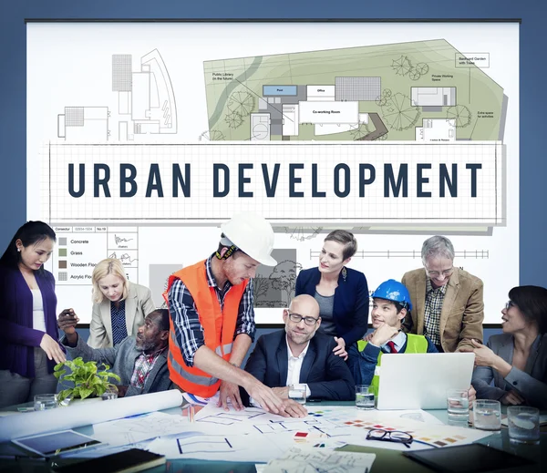사업 사람들 및 도시 계획 개념 — 스톡 사진