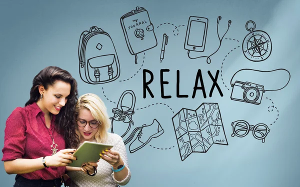 Studenti universitari e relax — Foto Stock