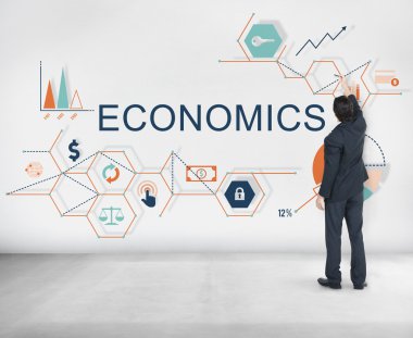 İşadamı tebeşir ile yazma