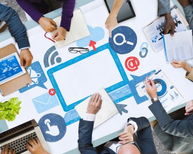 çalışan iş adamları 