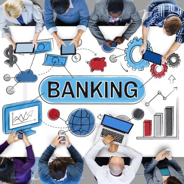 Ofiste çalışan iş ekibi.