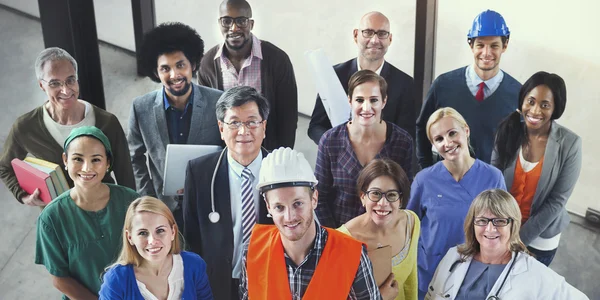 Diversiteit-mensen-beroepen — Stockfoto