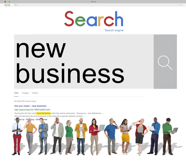 Business people standing together — Stock Photo, Image