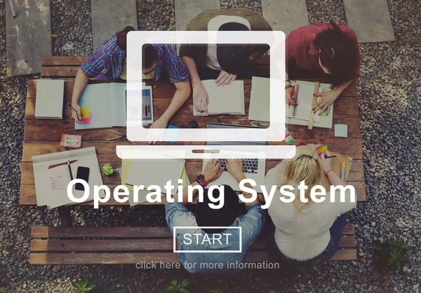 Conceito do sistema operacional — Fotografia de Stock