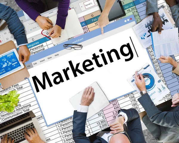 Marketing, Anúncio Conceito Comercial — Fotografia de Stock