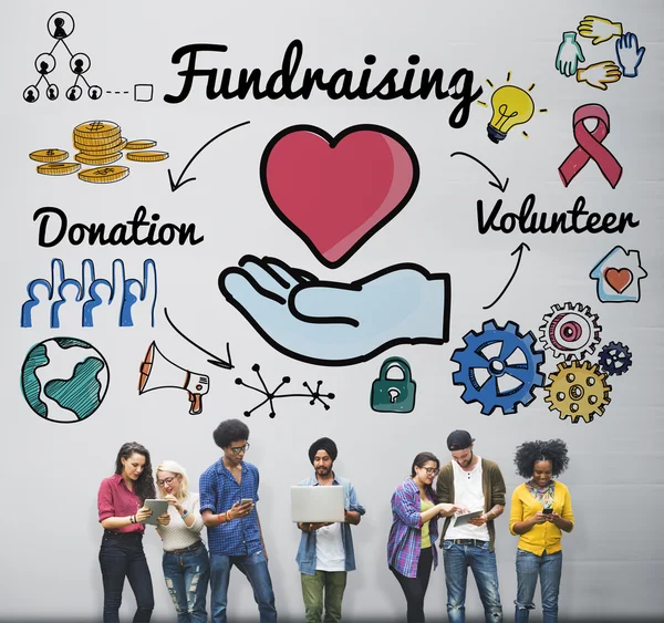 Människor och Fundraising koncept — Stockfoto