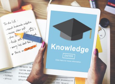 Dijital tablet bilgi kavramı ile