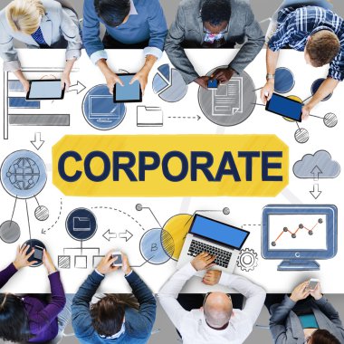 Ofiste çalışan iş ekibi.