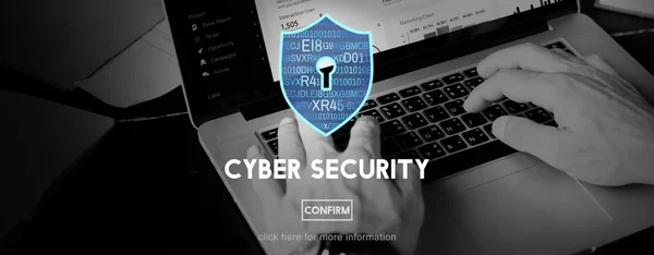 Cyber Security Online bescherming Concept — Stockfoto