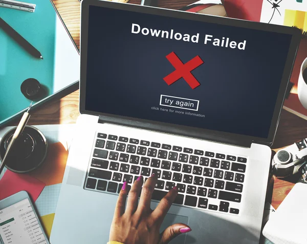 Ontbroken de Download van concept — Stockfoto