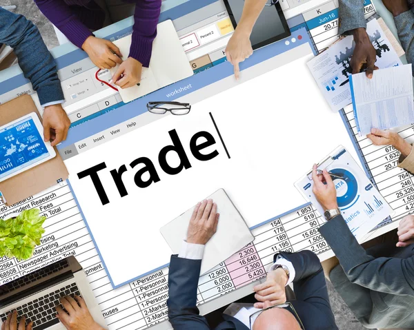 Trade Exchange, concept de transaction commerciale — Photo