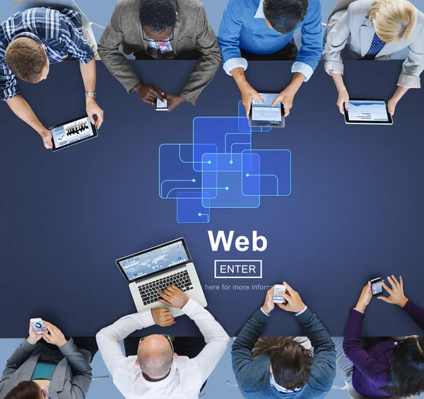 Sito Web, concetto di rete Internet — Foto Stock