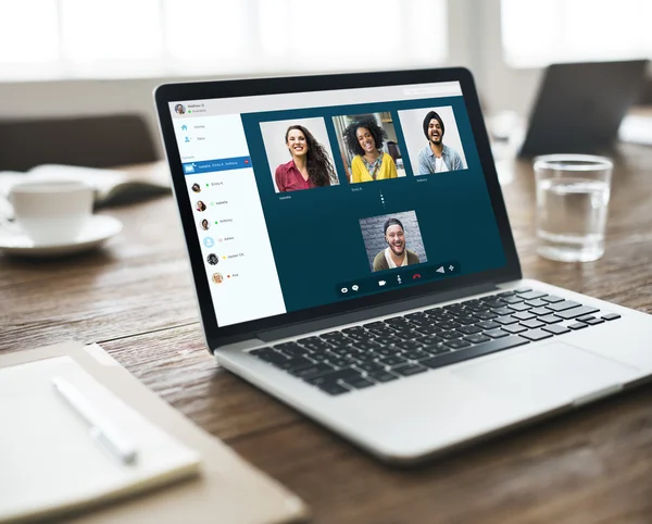 Video Chat verbinding Concept — Stockfoto