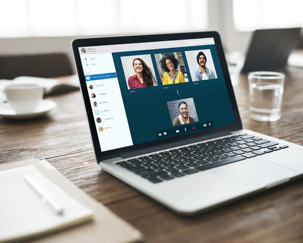 Konsept for Video Chat Connection – stockfoto