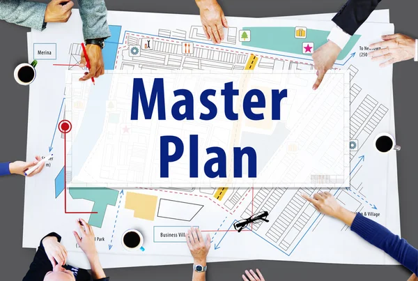 Master Plan, koncepcja strategii — Zdjęcie stockowe