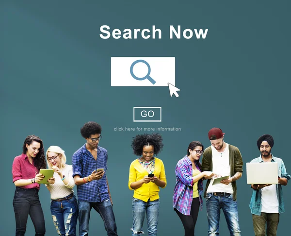 Search Now Concept — Stock Photo, Image