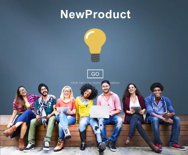 Lancering van nieuw productconcept — Stockfoto