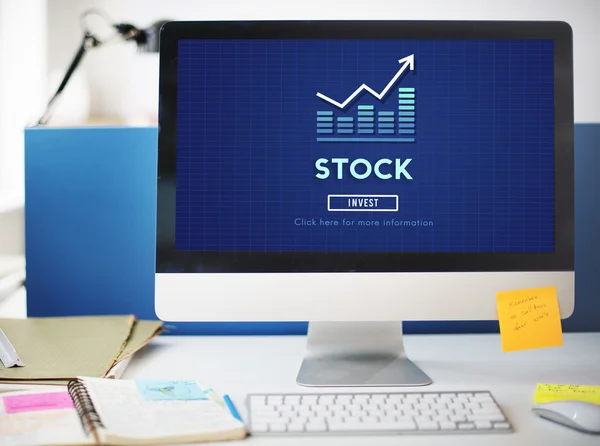 Stock Investment Banking Concept — Stock Photo, Image