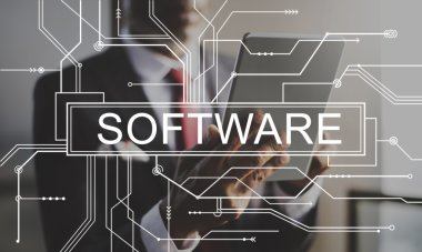 Afrika işadamı tablet kullanma