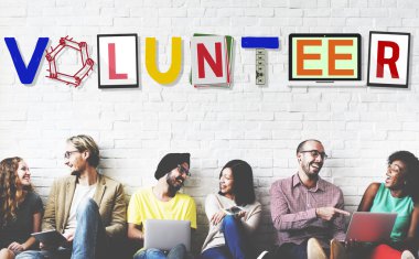 duvar gönüllü ile çeşitlilik arkadaşları