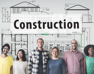 çeşitlilik insanlarla İnşaat