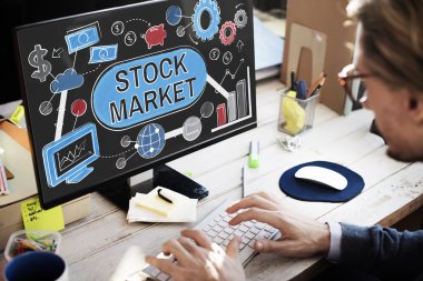 bilgisayar monitörü ile borsa