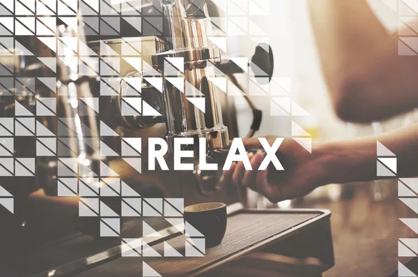 Relaks, Coffee Shop Concept — Zdjęcie stockowe