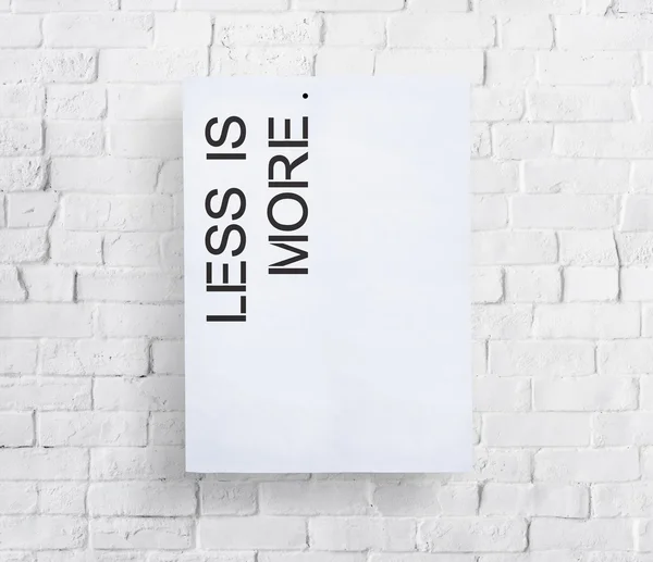 Background with text:Less is More — Stock Photo, Image