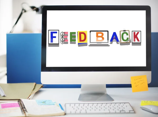 Conceito de Resposta de Feedback — Fotografia de Stock