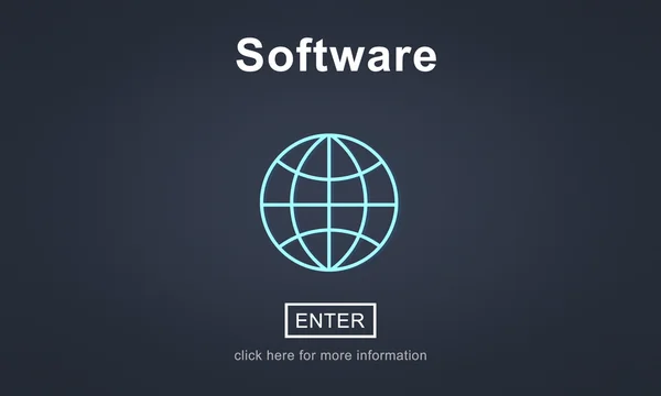 Template-Software mit Konzept — Stockfoto