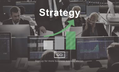 çalışma iş adamları ve strateji