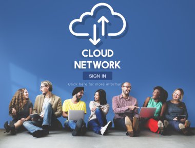 çeşitlilik insanlar ve bulut ağ