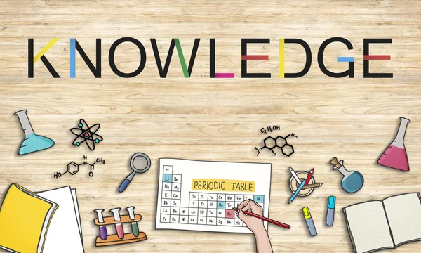 Hintergrund mit Text: Wissen — Stockfoto