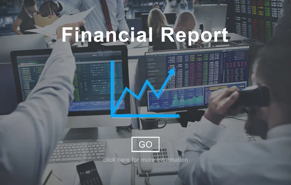 Business people working and Financial Report — Stock Photo, Image