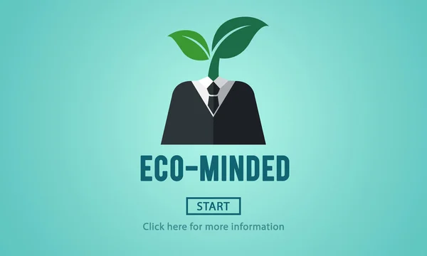 Template with eco-minded concept — Stock Photo, Image