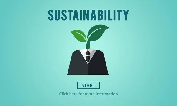 Mall med hållbarhet koncept — Stockfoto