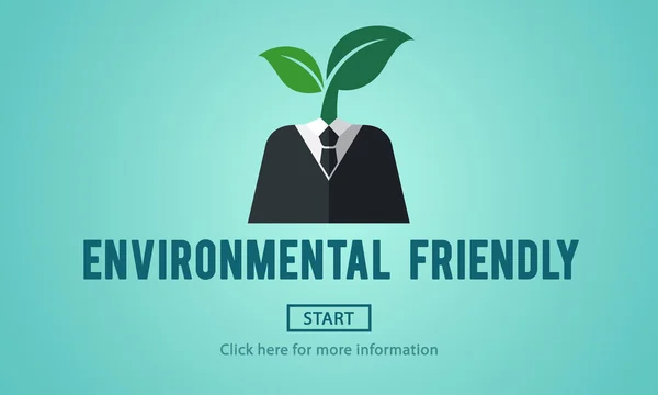 Sjabloon met milieuvriendelijke concept — Stockfoto