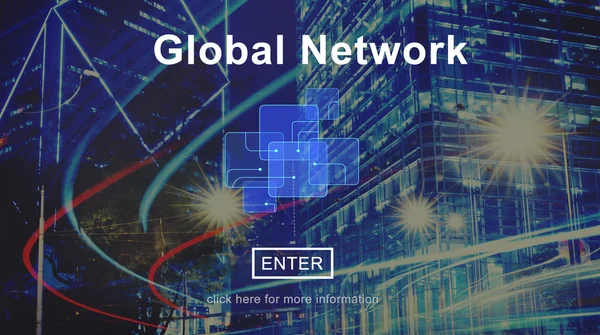 グローバル ネットワークの概念 — ストック写真