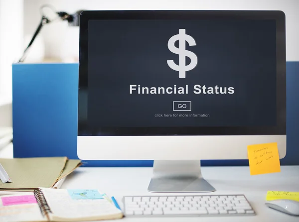 Financiële Status geld Concept — Stockfoto