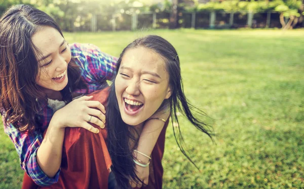 Adorable Sisters Friendship — Stock Photo, Image