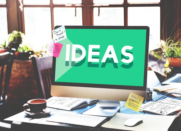 Ideias, Pensando conceito criativo — Fotografia de Stock
