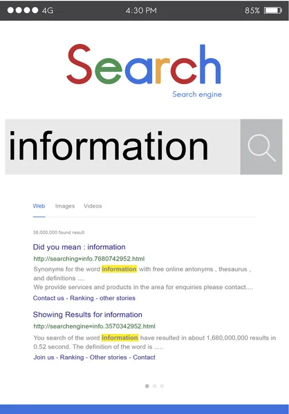 Internet Search Concept — Stock Photo, Image