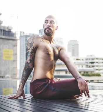 Adam pratiği poz Yoga 