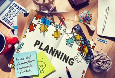 Arka plan metin ile: planlama