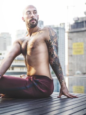 Adam pratiği poz Yoga 