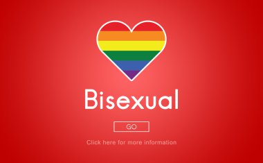 biseksüel konsepti ile şablonu