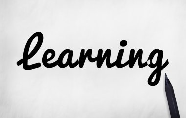 Arka plan metin ile: öğrenme