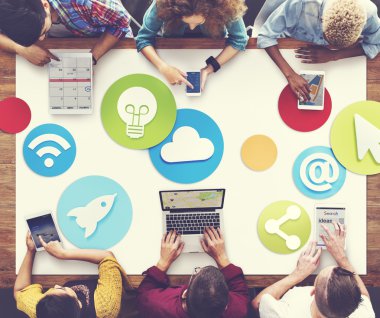 çeşitlilik insanlar ve simgeler